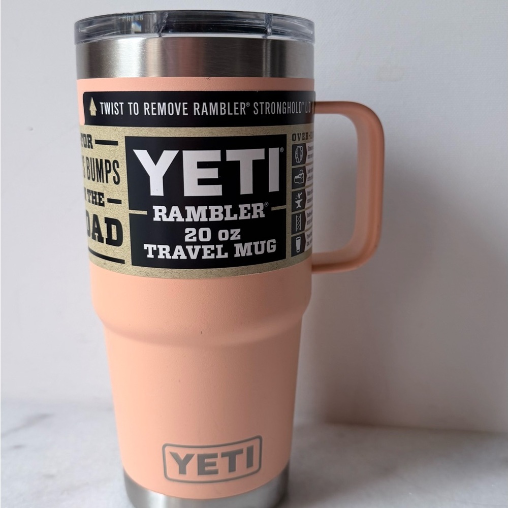 YETI Peach Travel Mug with Lid - Picture 2 of 7